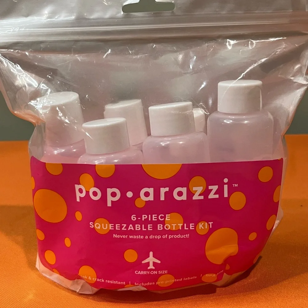 6/$25 Pop•arazzi travel Squeezable Bottle Kit - Picture 6 of 7